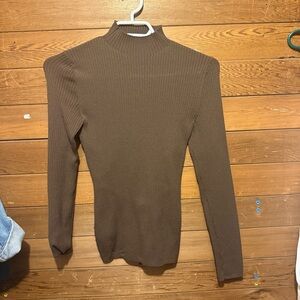 Babaton Chocolate Long Sleeve Top